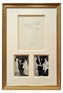 Product image: FRAMED OFFICIAL TYPED DOCUMENT OF STATE SIGNED BY WINSTON CHURCHILL TO QUEEN ELIZABETH II