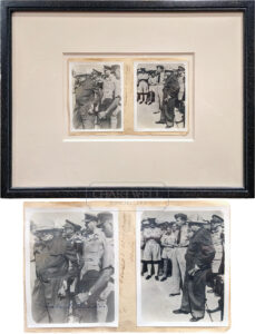 Product image: Framed SIGNED WORLD WAR II  SNAPSHOT PHOTOGRAPH of Winston Churchill in North Africa