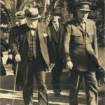 Product image: WORLD WAR II ORIGINAL PRESS PHOTOGRAPH OF WINSTON CHURCHILL